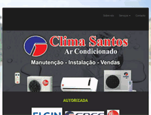 Tablet Screenshot of climasantos.com